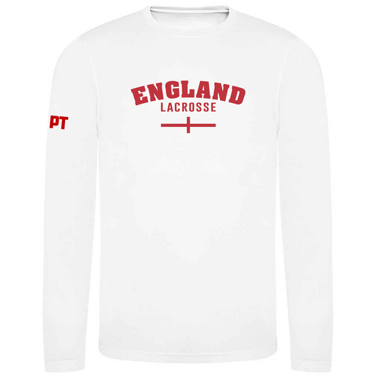 England Senior Men's Lacrosse Long Sleeve Tech Tee