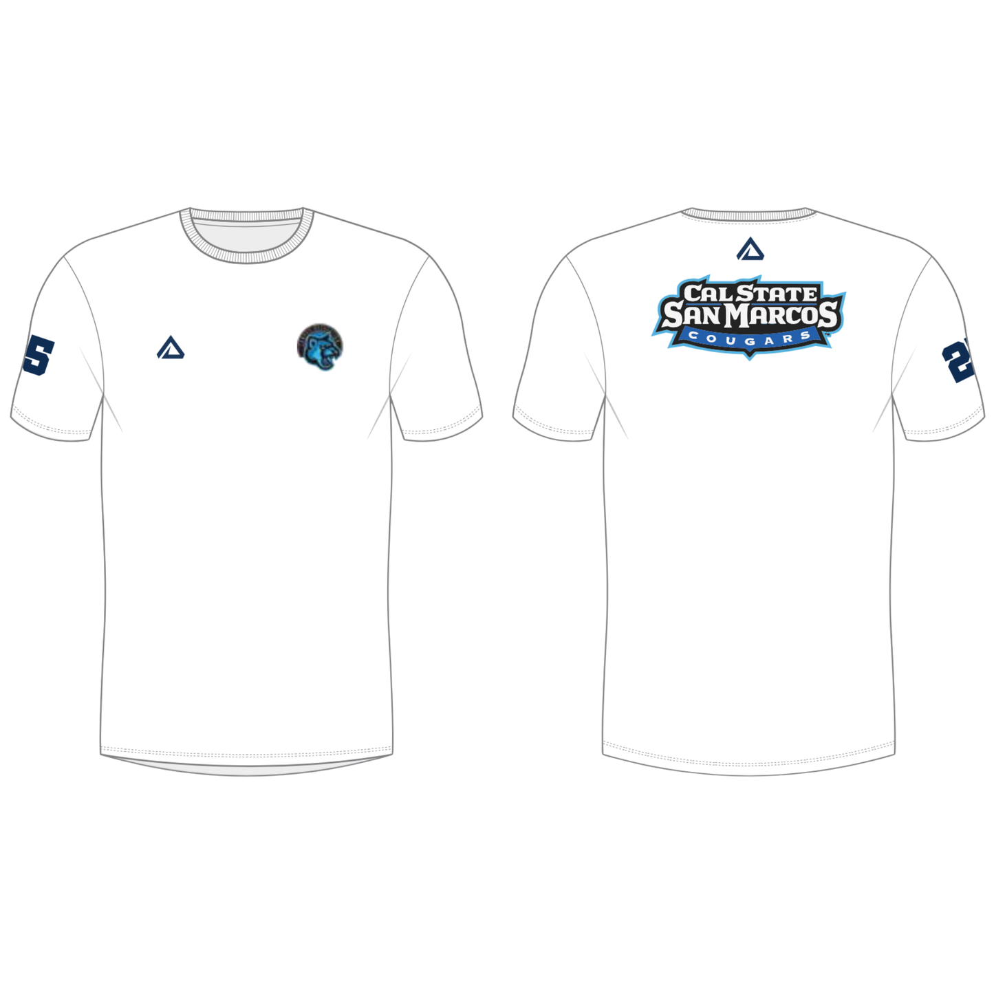 CSUSM Lacrosse White Short Sleeve Shooter