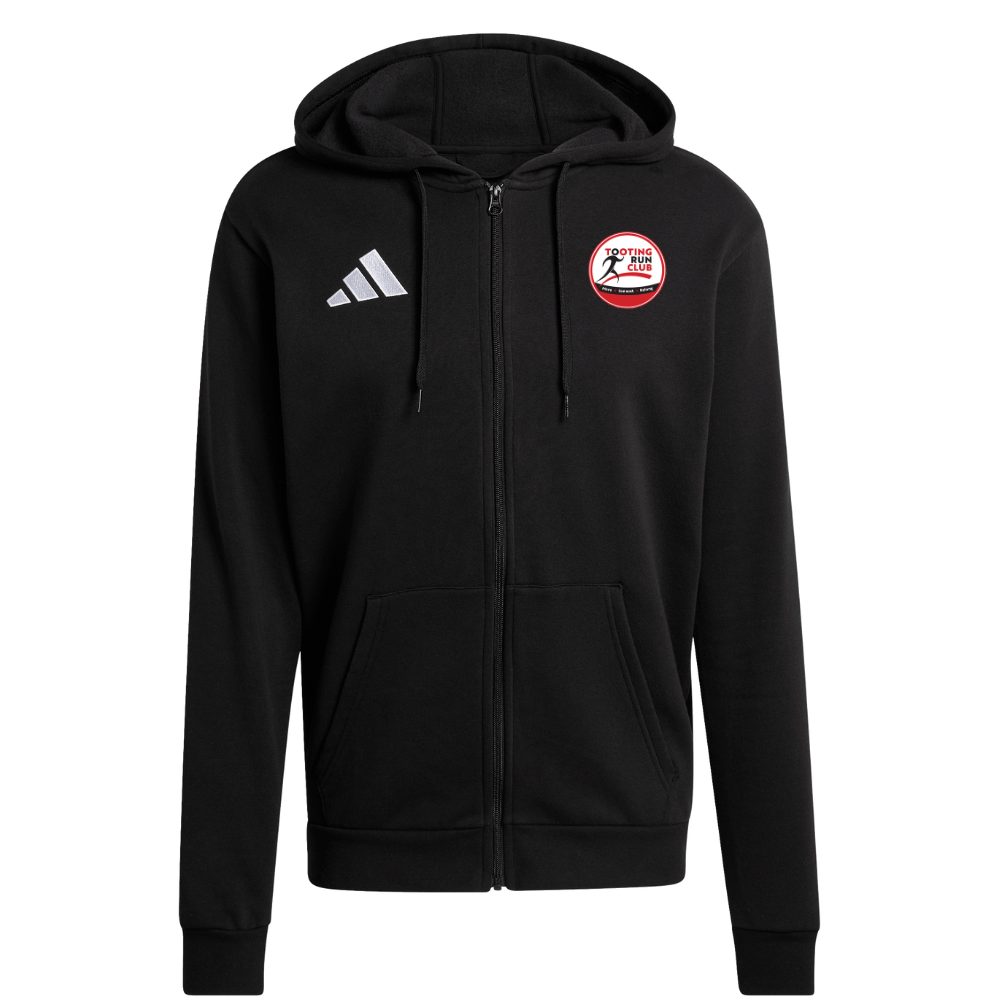 Tooting Run Club Adidas Entrada 26 Full Zip Hoodie - EMBROIDERED LOGO
