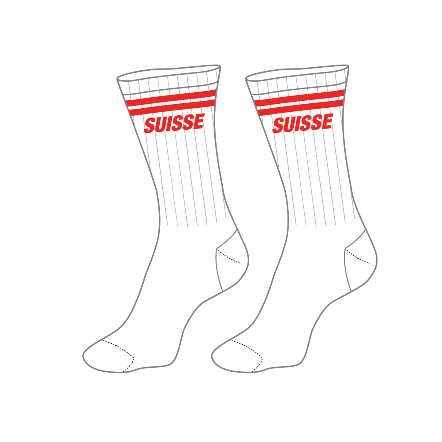 OPTIONAL - Swiss Lacrosse Crew Socks