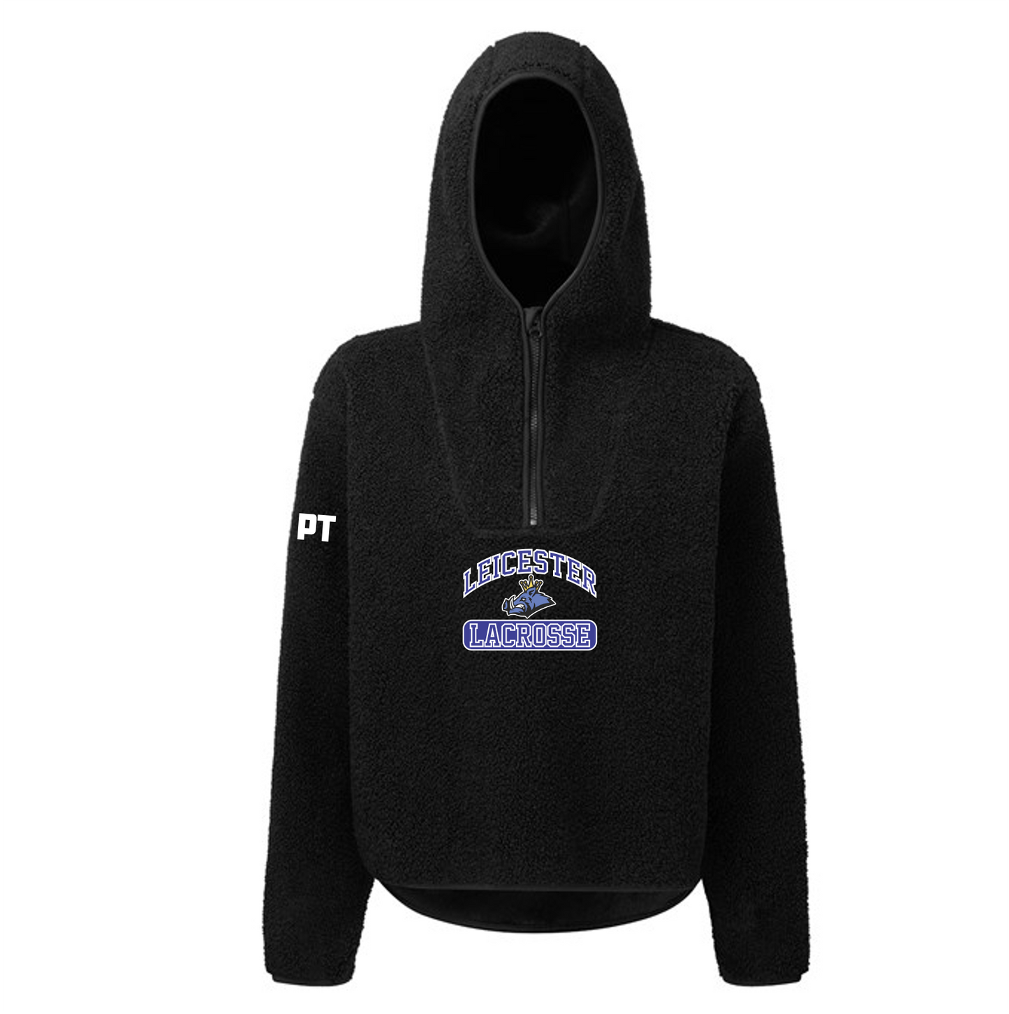 Leicester LC Womens Sherpa 1/4 Zip Hoodie