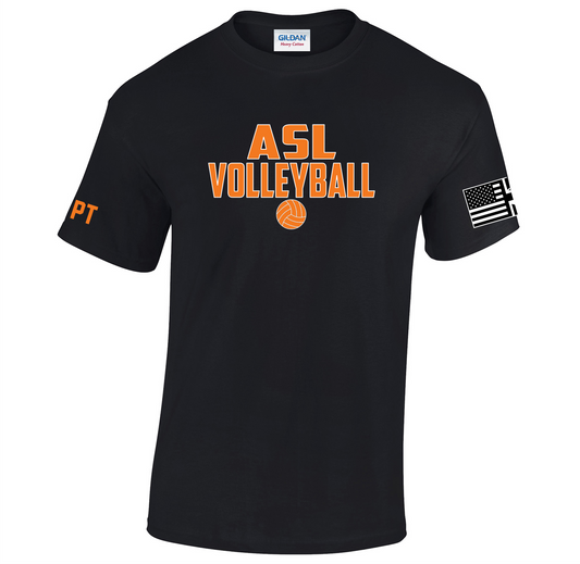 ASL Volleyball Tech Tee - Text Logo