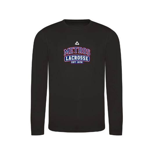 Stockport Metros Boys Long Sleeve Tech Tee