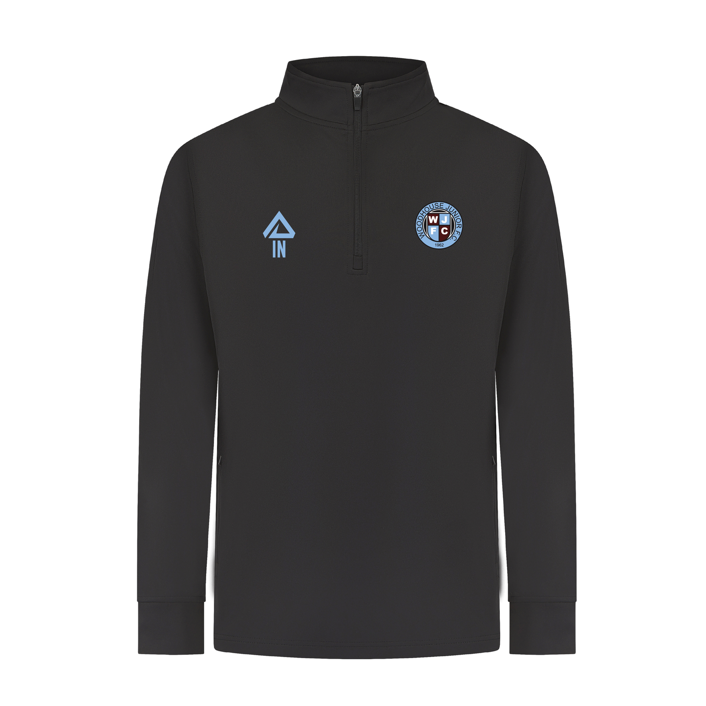 Woodhouse Juniors FC Pioneer Eden 1/4 Zip Block Midlayer (Black)