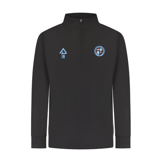 Woodhouse Juniors FC Pioneer Eden 1/4 Zip Block Midlayer (Black)