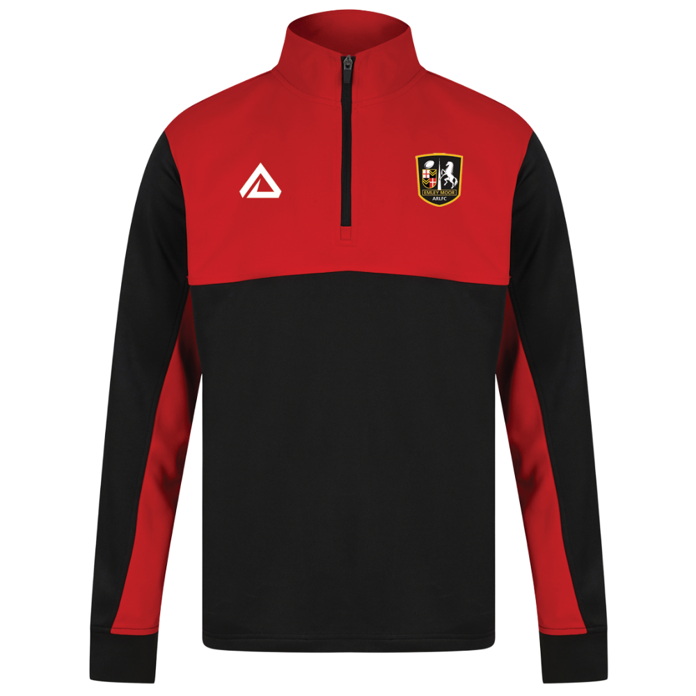 Emley Rugby Club Eden 1/4 Zip Colour Block Midlayer