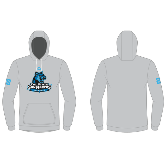 CSUSM Lacrosse Stock Grey Hoodie