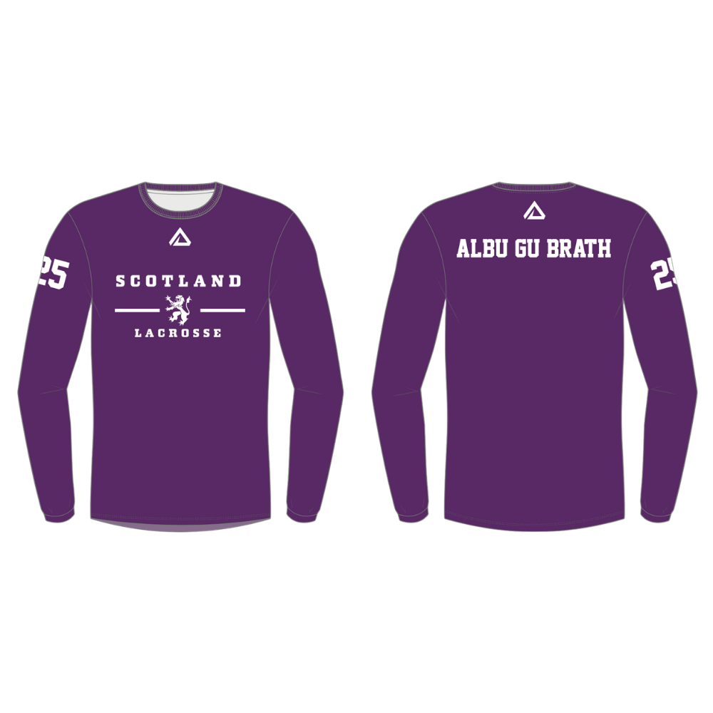 Scotland Lacrosse Men's Training Squad Long Sleeve Tech Tee - Coaches