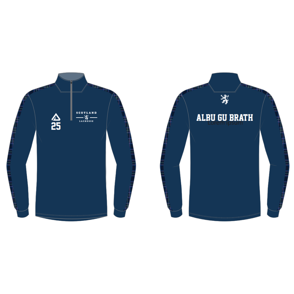 Scotland Lacrosse Men's Training Squad 1/4 Zip Midlayer