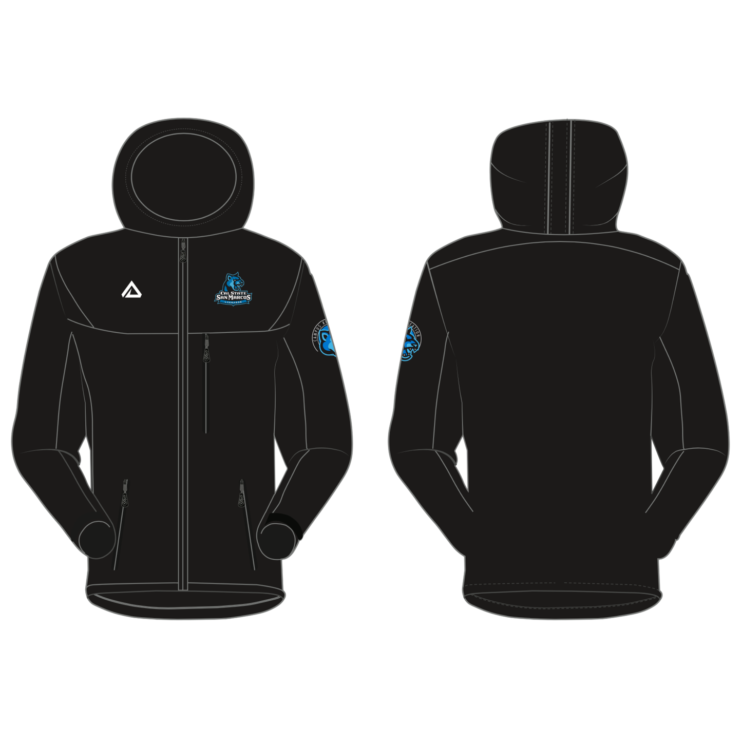 CSUSM Lacrosse Full Zip Waterproof Jacket
