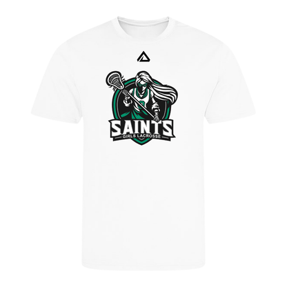 [GIRLS LOGO] St Joseph's Parish Saints Lacrosse Shooter Shirt