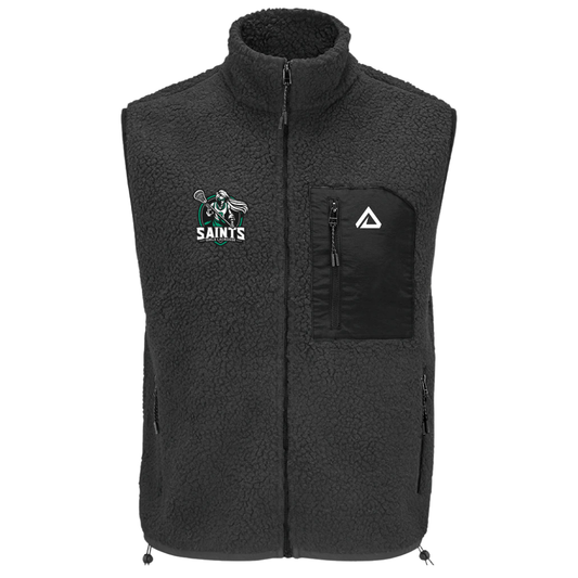 [GIRLS LOGO] St. Josephs Parish Saints Lacrosse Sherpa Fleece Bodywarmer