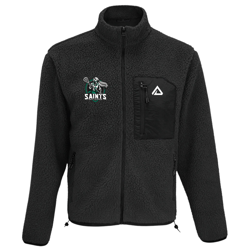 [GIRLS LOGO] St. Josephs Parish Saints Lacrosse Sherpa Fleece Jacket