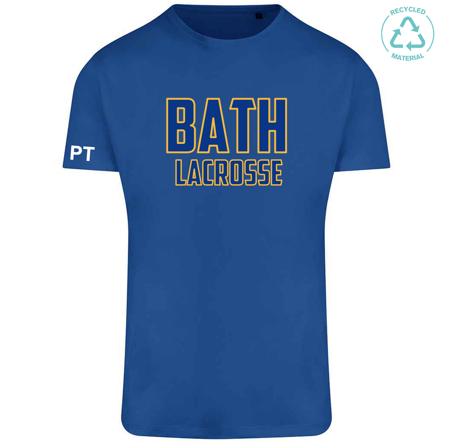 Bath Uni Lacrosse Text Recycled Tech Tee