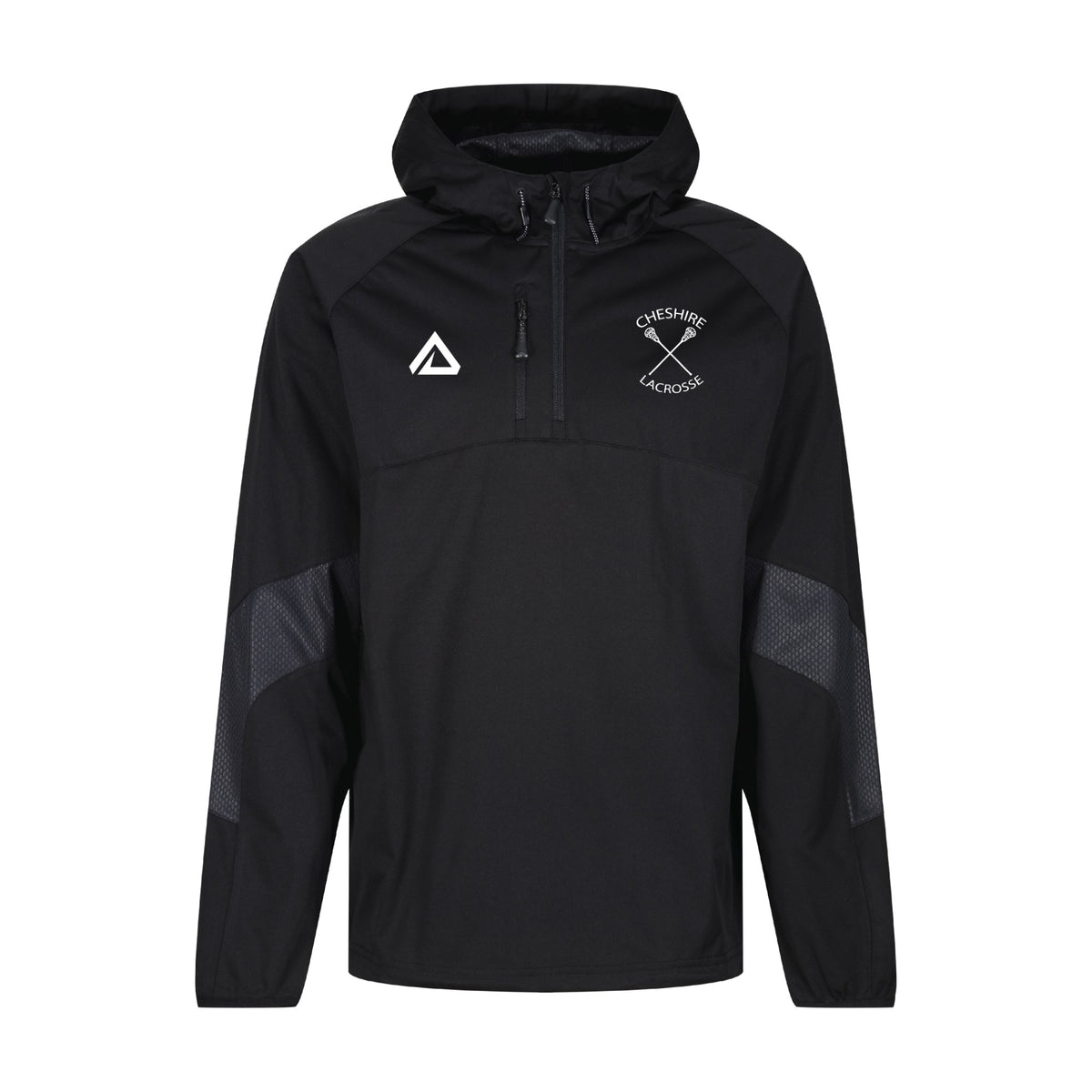 Cheshire Lacrosse Nevis Hooded Training Jacket - Black