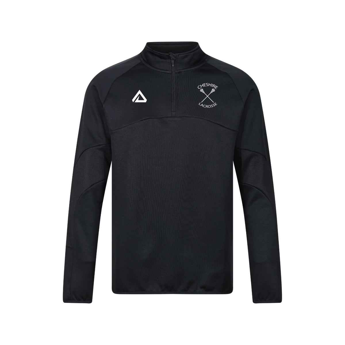 Cheshire Lacrosse Nevis 1/4 Zip Midlayer - Black