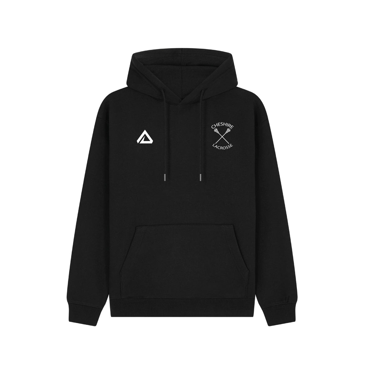 Cheshire Lacrosse Lifestyle Cotton Hoodie - Black
