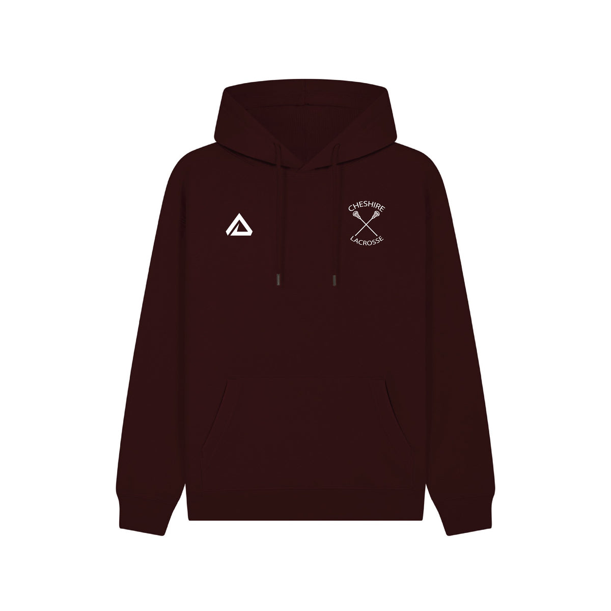 Cheshire Lacrosse Lifestyle Cotton Hoodie - Burgundy