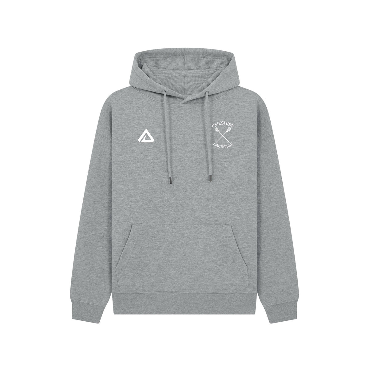 Cheshire Lacrosse Lifestyle Cotton Hoodie - Grey