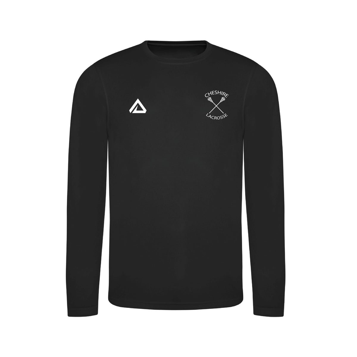 Cheshire Lacrosse Nevis Long Sleeve Tech Tee - Black