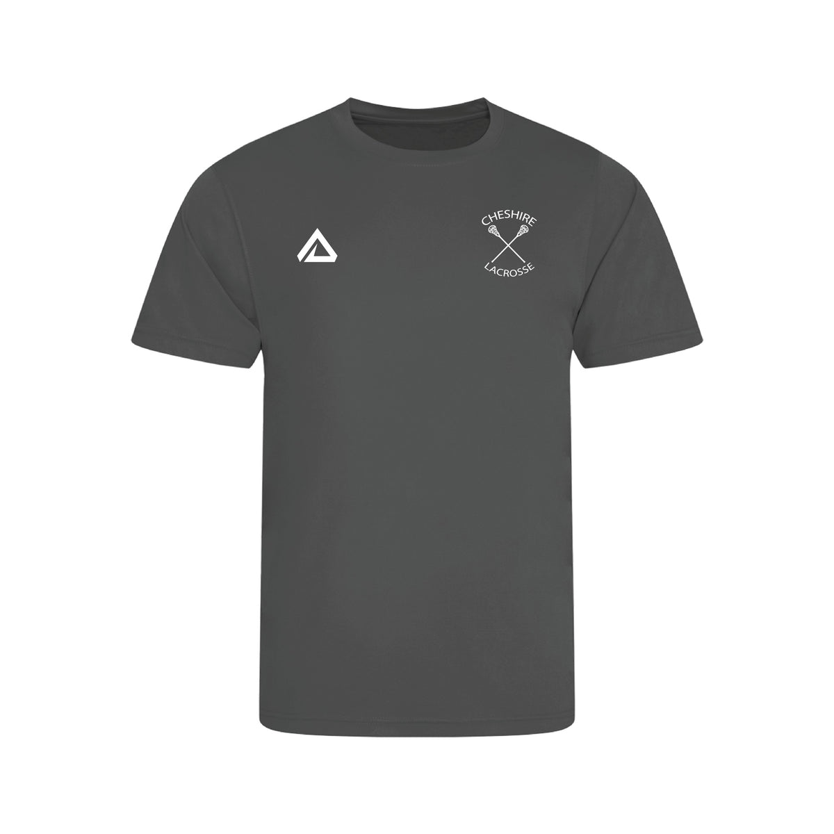 Cheshire Lacrosse Nevis Tech Tee - Charcoal