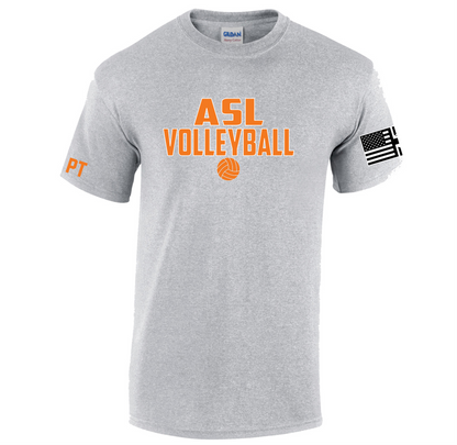 ASL Volleyball Tech Tee - Text Logo
