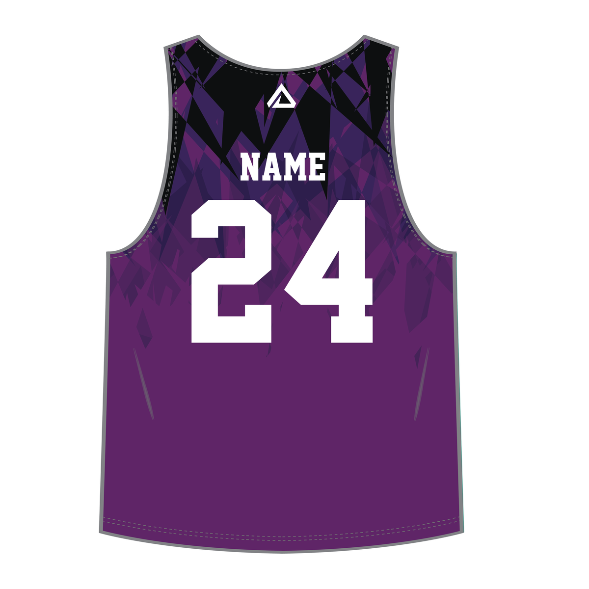 Men's Reversible Pinnie - Purple side back