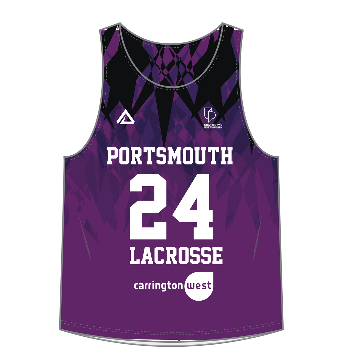 Men's Reversible Pinnie - Purple side front